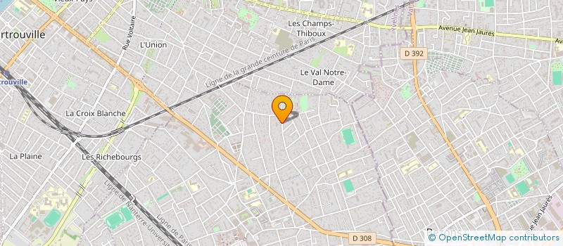 localisation de l'entreprise VERT OXYGENE à SARTROUVILLE