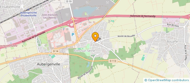 localisation de l'entreprise VERT PASSION SERVICES à FLINS-SUR-SEINE