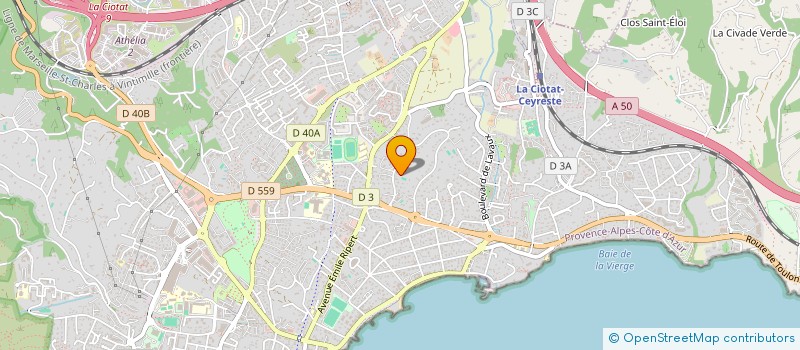 localisation de l'entreprise VERT PRE PROMOTION  LA CIOTAT