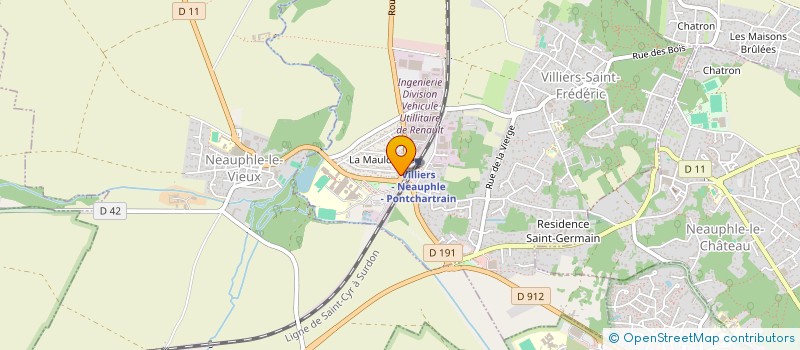 localisation de l'entreprise VERT RESTAURANT  VILLIERS-SAINT-FREDERIC