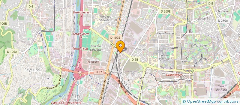 localisation de l'entreprise VERT ROAD à GRENOBLE