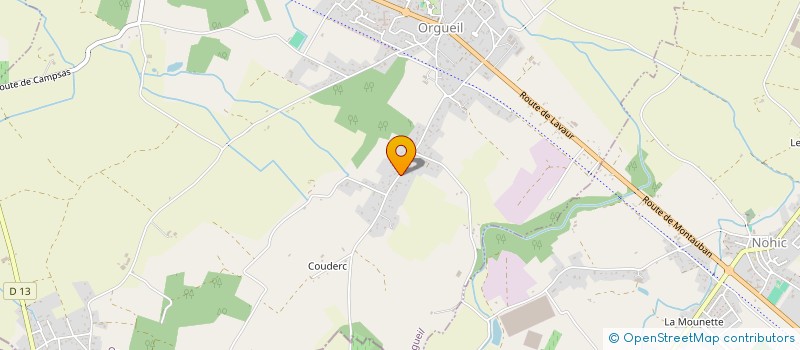 localisation de l'entreprise VERT TENDRE  ORGUEIL