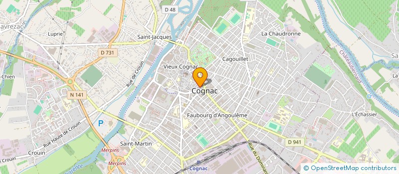 localisation de l'entreprise VERT TIGE à COGNAC