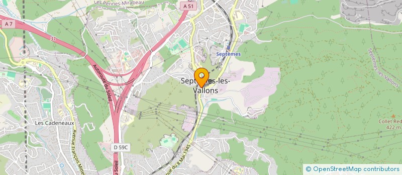 localisation de l'entreprise VERT TIGE à SEPTEMES-LES-VALLONS