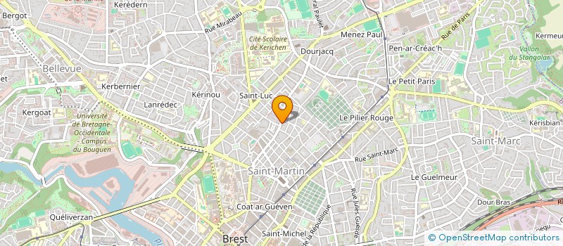 localisation de l'entreprise VERT VEGETAL  BREST