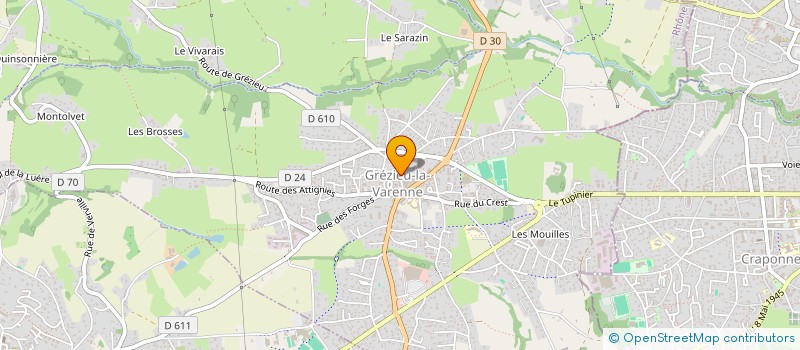 localisation de l'entreprise VERT&VIE  GREZIEU-LA-VARENNE