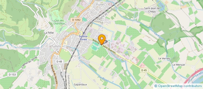 localisation de l'entreprise VERT VIF à TULLINS