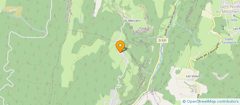 localisation de l'entreprise VERTACO CHARPENTE  LANS-EN-VERCORS