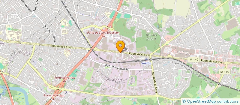 localisation de l'entreprise VERTACTIVE  VERTOU