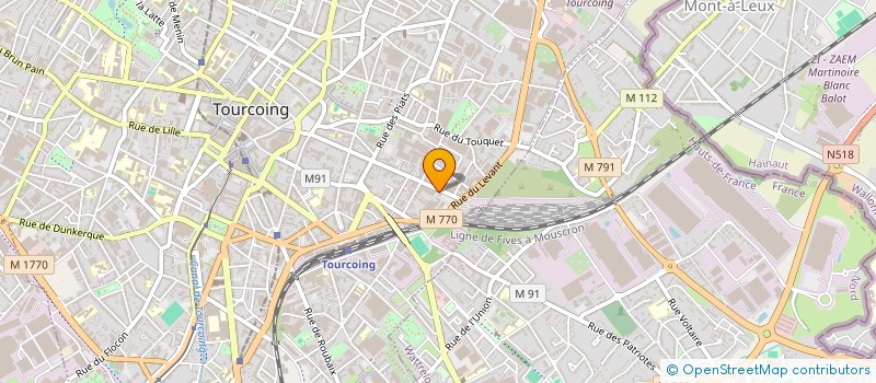 localisation de l'entreprise VERTBAUDET à TOURCOING