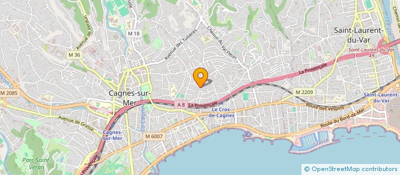 localisation de l'entreprise VERTBOIS MANAGEMENT à CAGNES-SUR-MER
