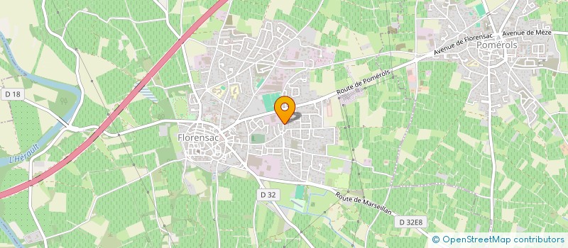 localisation de l'entreprise VERTE CAMPAGNE  FLORENSAC