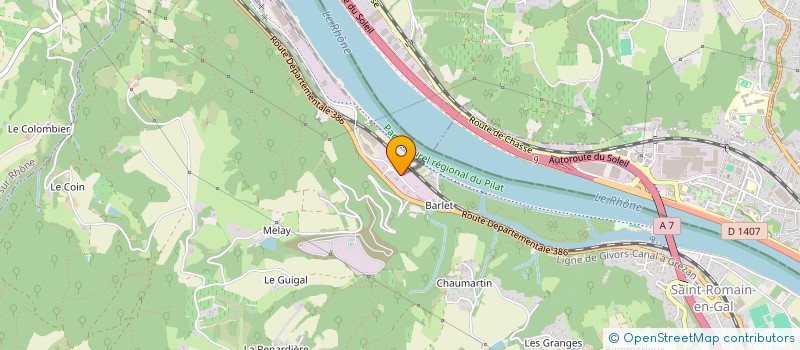 localisation de l'entreprise VERTEC  SAINT-ROMAIN-EN-GAL