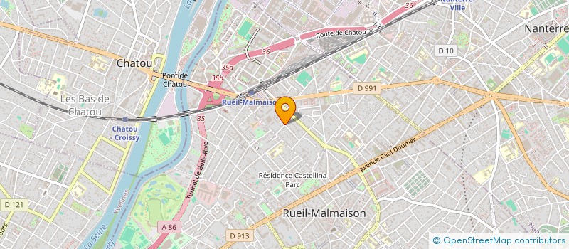 localisation de l'entreprise VERTECH à RUEIL-MALMAISON