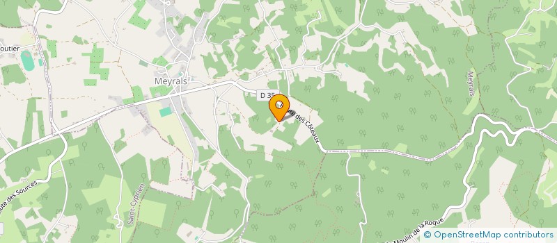 localisation de l'entreprise VERTEK à MEYRALS