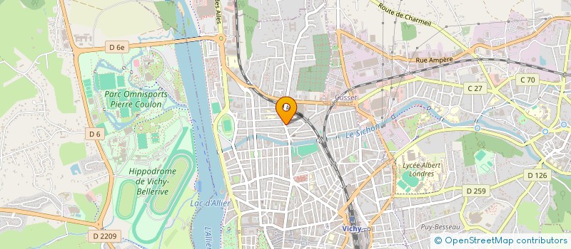 localisation de l'entreprise VERTELETZKY ALEXANDRE à VICHY