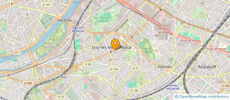 localisation de l'entreprise VERTELIO RENOV' à ISSY-LES-MOULINEAUX