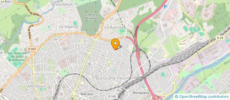 localisation de l'entreprise VERTES PIERRES à LIMOGES