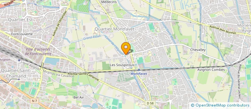 localisation de l'entreprise VERTES RIVES à AVIGNON