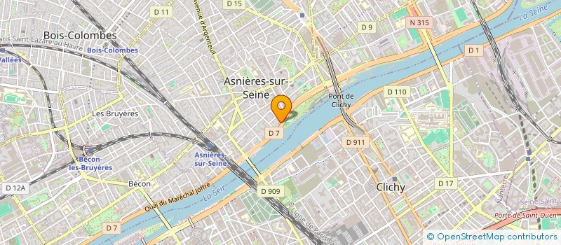 localisation de l'entreprise VERTEX 3D à ASNIERES-SUR-SEINE
