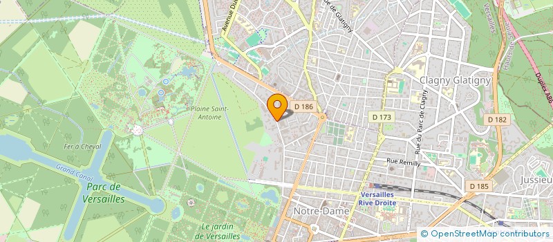 localisation de l'entreprise VERTEX INDUSTRIE à VERSAILLES