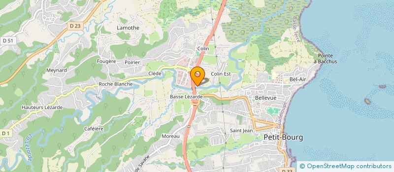 localisation de l'entreprise VERTEX PLUS  PETIT-BOURG