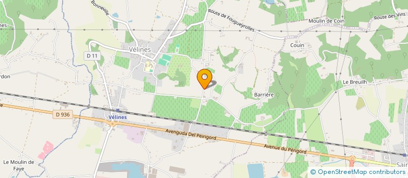 localisation de l'entreprise VERTFEUILLE O.P.C.  VELINES