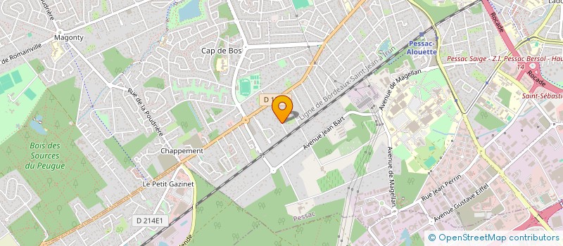 localisation de l'entreprise VERTHI  PESSAC