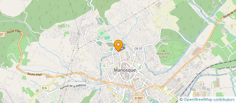 localisation de l'entreprise VERTI à MANOSQUE