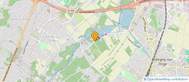 localisation de l'entreprise VERTIBAT SARL à BRETIGNY-SUR-ORGE