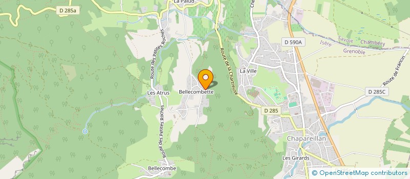 localisation de l'entreprise VERTIC'ALPS EXPERTISE  CHAPAREILLAN