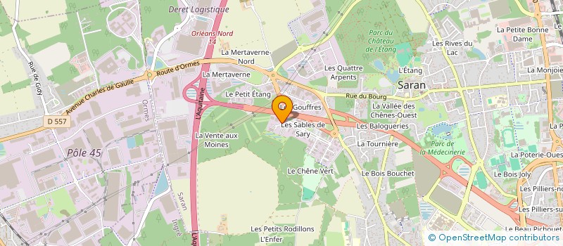 localisation de l'entreprise VERTICAL 314 à SARAN