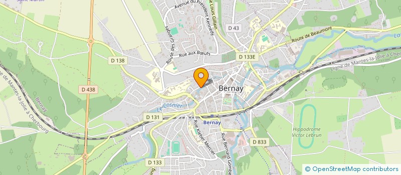 localisation de l'entreprise VERTICAL'CITE à BERNAY