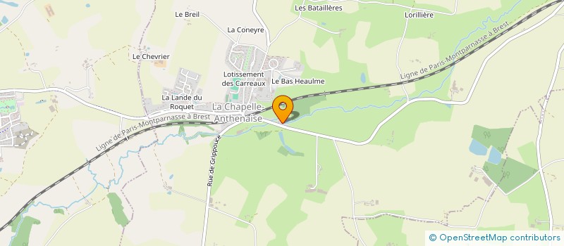 localisation de l'entreprise VERTICAL INTERIM  LA CHAPELLE-ANTHENAISE