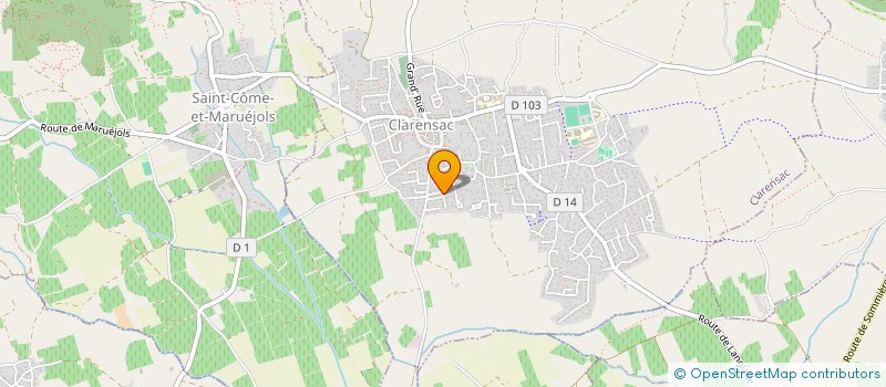 localisation de l'entreprise VERTICAL MONTAGE  CLARENSAC