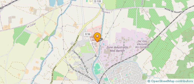 localisation de l'entreprise VERTICAL SMASH  VAUVERT