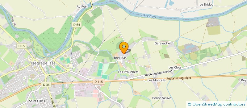 localisation de l'entreprise VERTICAL VIBES  NEGREPELISSE