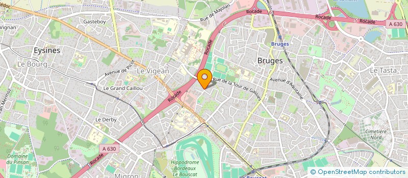 localisation de l'entreprise VERTICALE SUD  BRUGES