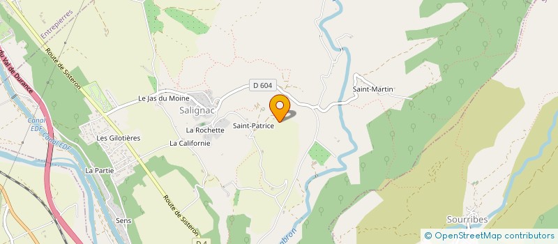 localisation de l'entreprise VERTICALIBRE à SALIGNAC