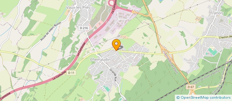 localisation de l'entreprise VERTIGE  CHEMAUDIN ET VAUX