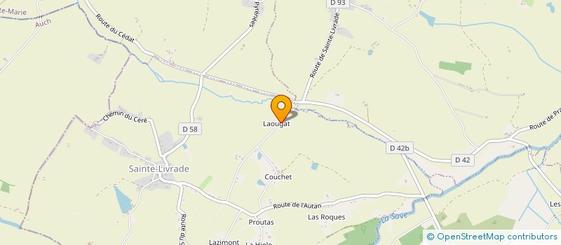 localisation de l'entreprise VERTIGE à SAINTE-LIVRADE