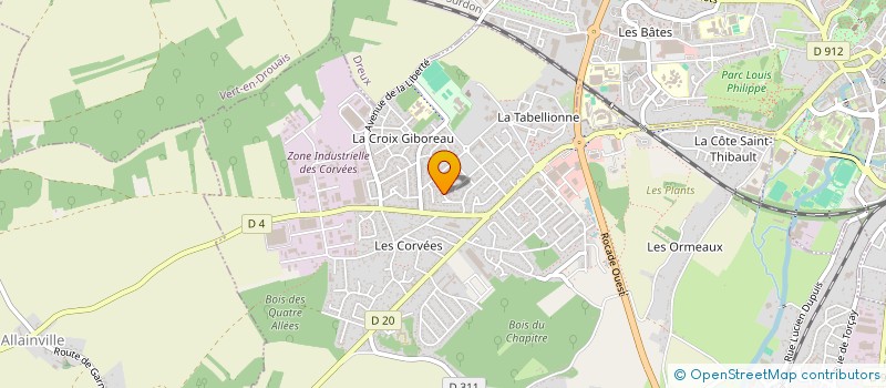 localisation de l'entreprise VERTIGE DREUX ESCALADE à VERNOUILLET