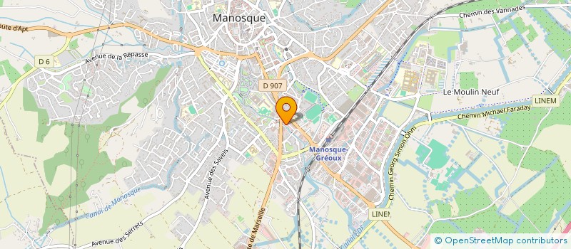 localisation de l'entreprise VERTIGE ENVIRONNEMENT  MANOSQUE