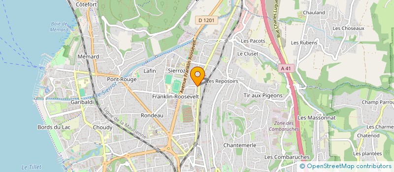 localisation de l'entreprise VERTIGEA à AIX-LES-BAINS