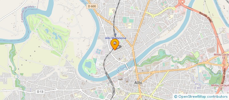 localisation de l'entreprise VERTIGES à ALBI