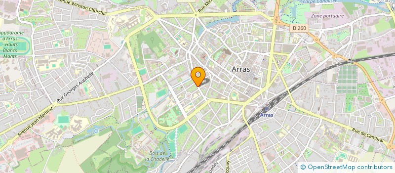 localisation de l'entreprise VERTIGES ECOLE DE PILOTAGE à ARRAS