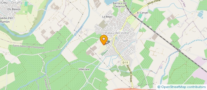localisation de l'entreprise VERTIGO à PALAU-DEL-VIDRE