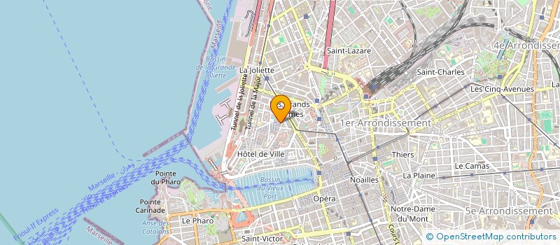 localisation de l'entreprise VERTIGO à MARSEILLE