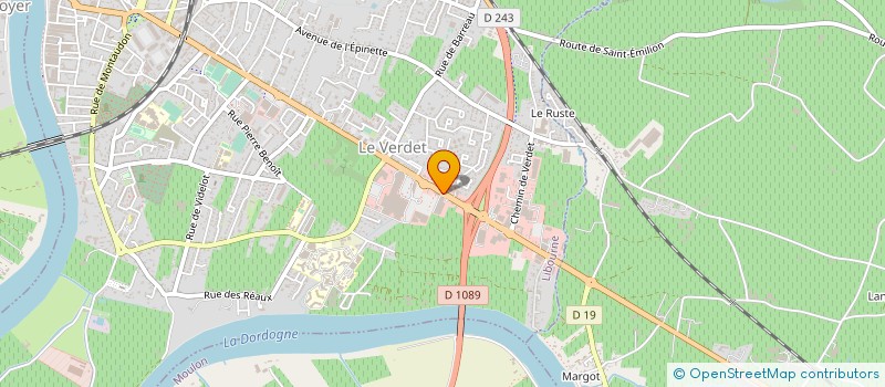 localisation de l'entreprise VERTIGO à LIBOURNE
