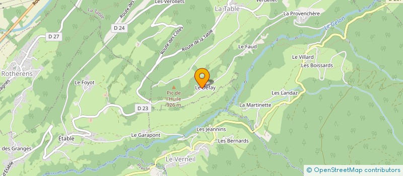 localisation de l'entreprise VERTIK'ALPES AMENAGEMENTS  LA TABLE